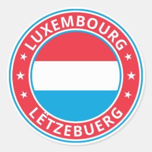Global Traveller - Lëtzebuerg Luxembourg Classic Round Sticker