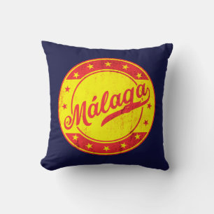 Global Traveller - Malaga, Spain Cushion