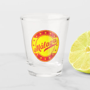 Global Traveller - Malaga, Spain Shot Glass