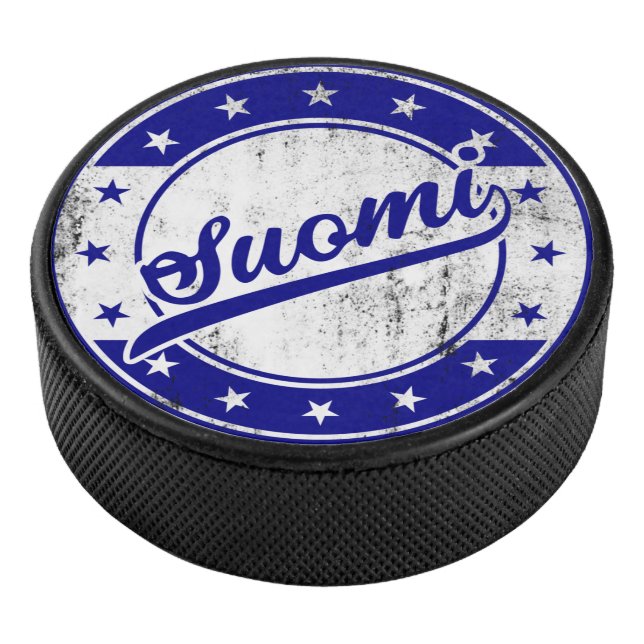 Global Traveller - Suomi | Finland Hockey Puck (3/4)