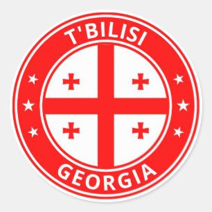 Global Traveller - T'bilisi, Georgia Classic Round Sticker