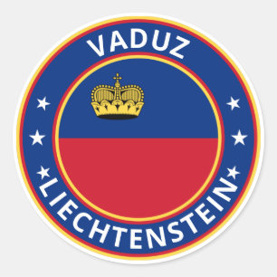 Global Traveller - Vaduz, Liechtenstein Classic Round Sticker
