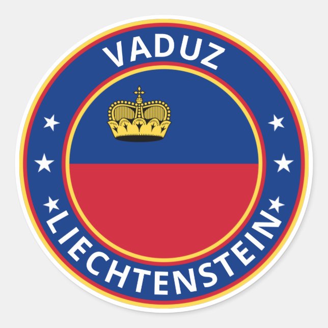 Global Traveller - Vaduz, Liechtenstein Classic Round Sticker (Front)