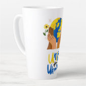 Global Unite For Ukraine  Latte Mug (Left Angle)