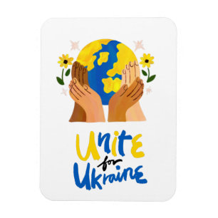 Global Unite For Ukraine Magnet