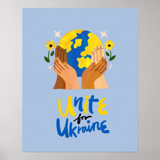 Global Unite For Ukraine  Poster (Front)