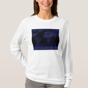 Global View of Earth's City Lights T-Shirt