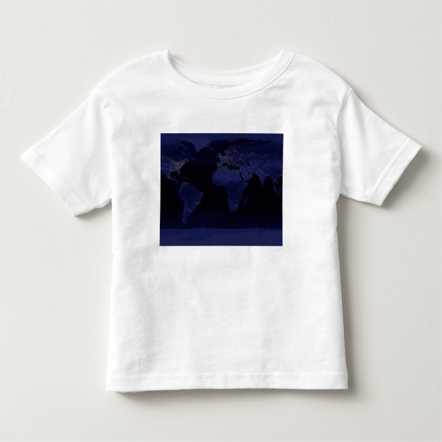Global View of Earth's City Lights Toddler T-Shirt (Front)