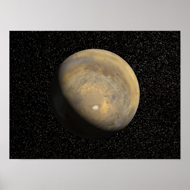 Global view of Mars Poster (Front)