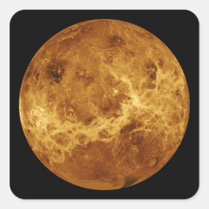 Global view of the surface of Venus Square Sticker
