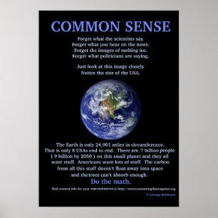 Global Warming 28" x 20", Value Poster Paper