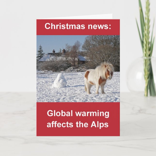 Global warming Christmas card (Front)