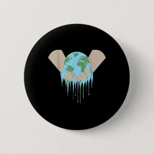 Global Warming Climate Change Environmental Protec 6 Cm Round Badge