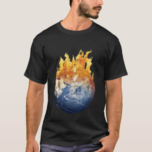 Global Warming Climate Change Hot Cool Danger Sign T-Shirt