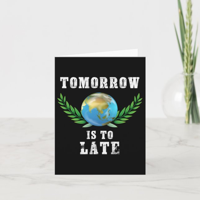 Global Warming, Environmental Protection, Globe, E Card (Front)