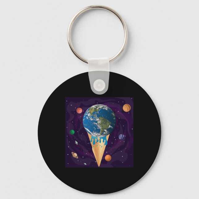 Global Warming, Environmental Protection, Globe, S Key Ring (Front)