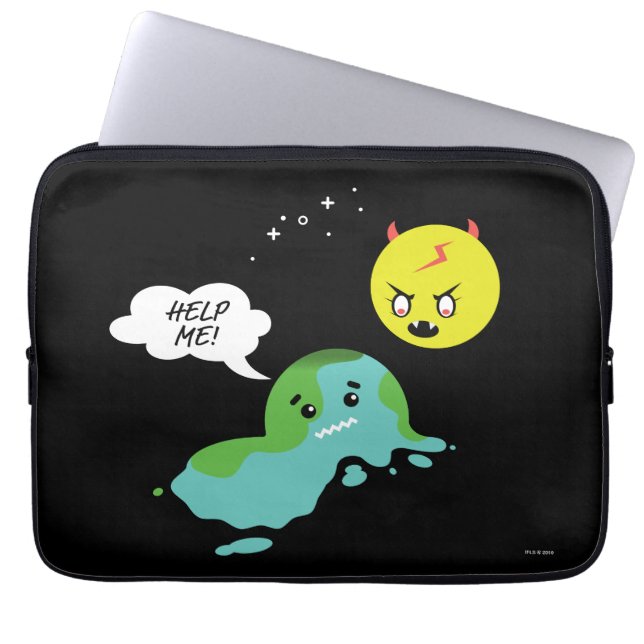 Global Warming Laptop Sleeve (Front)