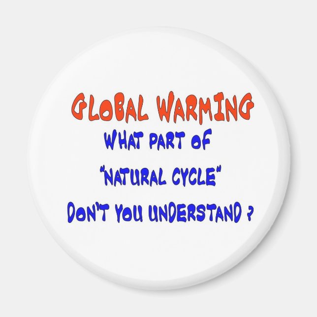 GLOBAL WARMING MAGNET (Front)