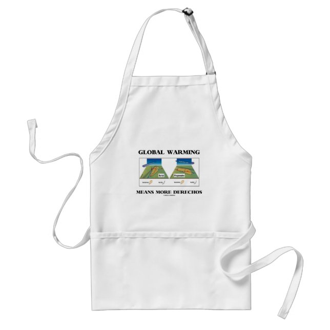 Global Warming Means More Derechos Standard Apron (Front)