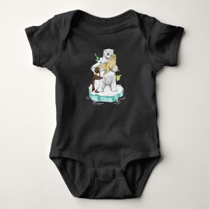 Global Warming Polar Bear Climate Change Awareness Baby Bodysuit