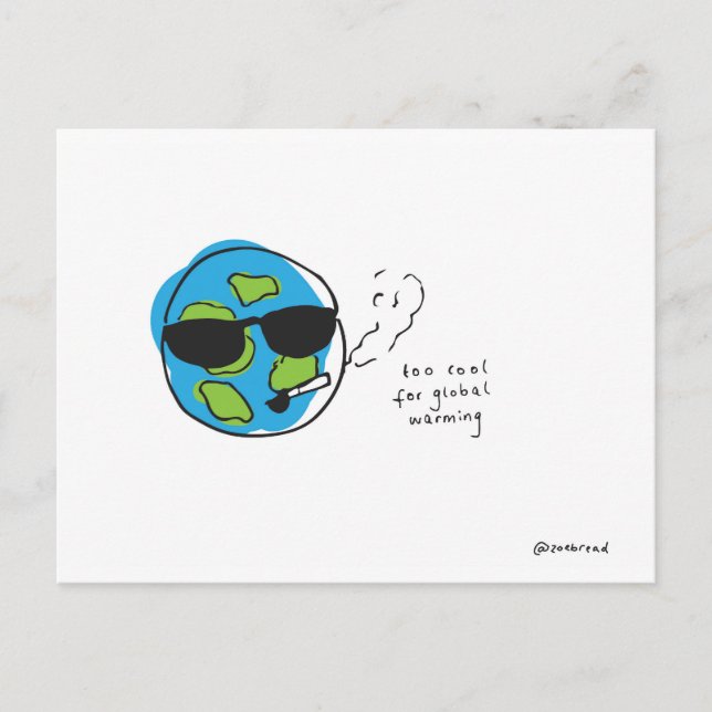 global warming postcard (Front)