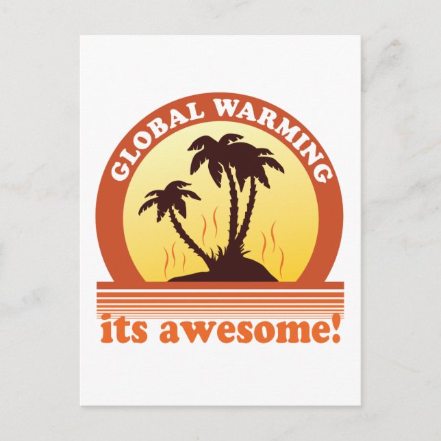 global warming postcard (Front)
