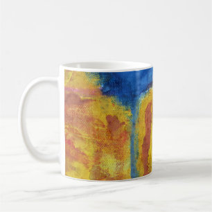 Global Warming red yellow blue abstract desert Coffee Mug