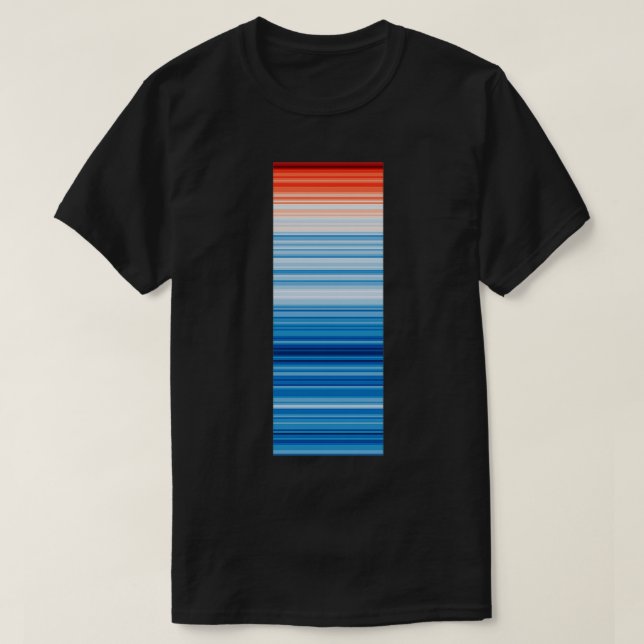 Global warming stripes 2 T-Shirt (Design Front)
