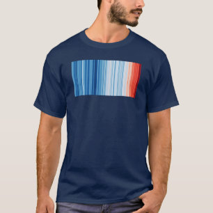 Global Warming Stripes Climate Change Environment T-Shirt