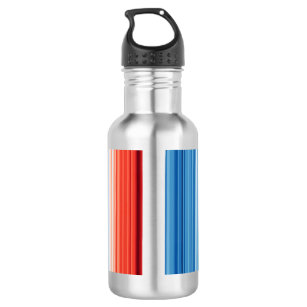 Global Warming Stripes Climate Change Temperatures 532 Ml Water Bottle