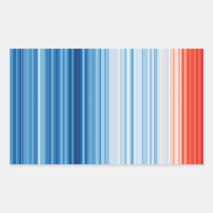 Global Warming Temperatures Climate Change Rectangular Sticker