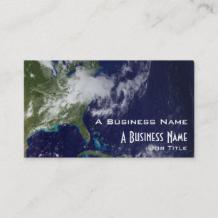 Global Western Hemisphere Earth Graphic Business Card
