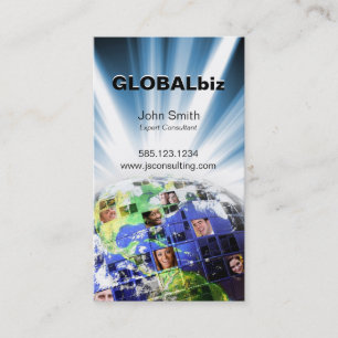 Global Worldwide Network of People Business Card