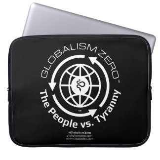 Globalism Zero™ White Circle Logo Laptop Sleeve