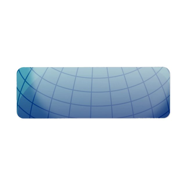 Globe_1_Vector_Clipart Return Address Label (Front)