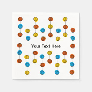 Globe Chain Text paper napkin