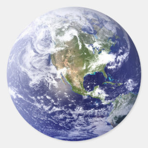 Globe  - Circle Sticker