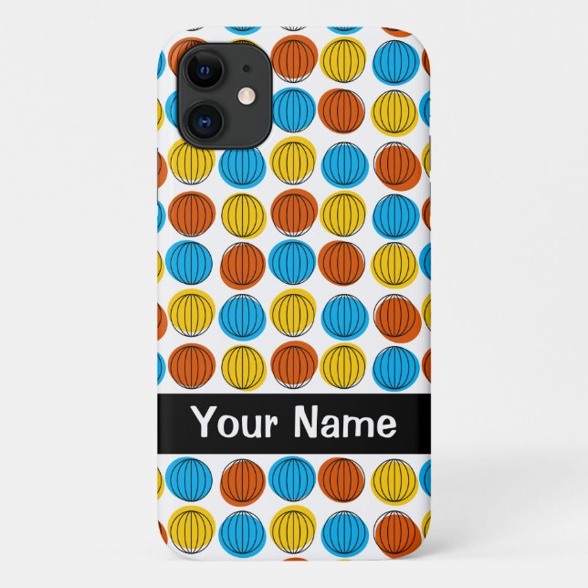 Globe iPhone 'Name' iPhone 11 barely there case (Back)