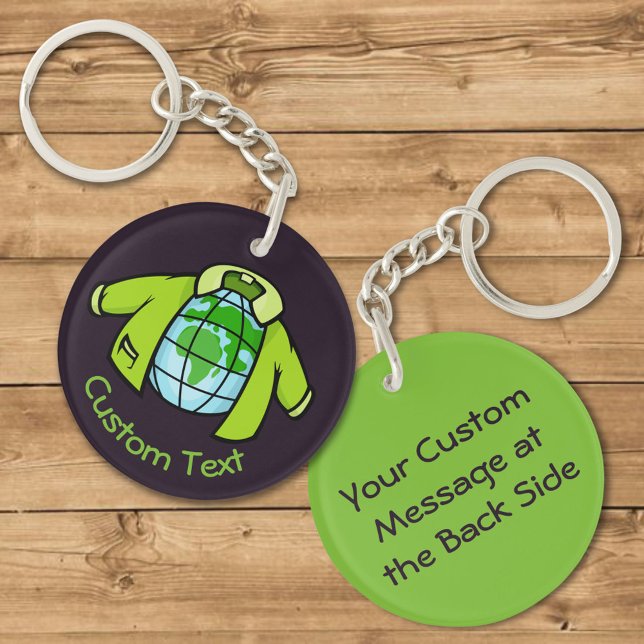 Globe Jacket Keychain (Creator Uploaded)