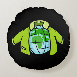 Globe Jacket Round Cushion