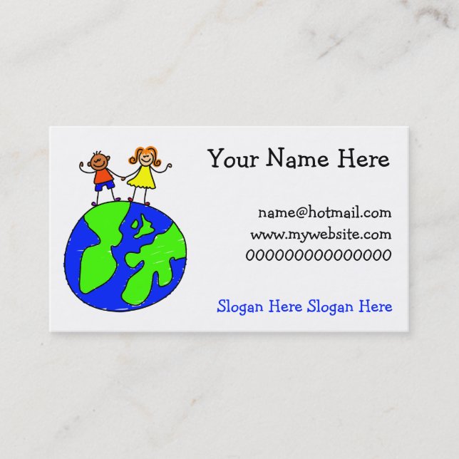 Globe Kids Business Card (Front)