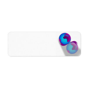 Globe Label Return Address Label