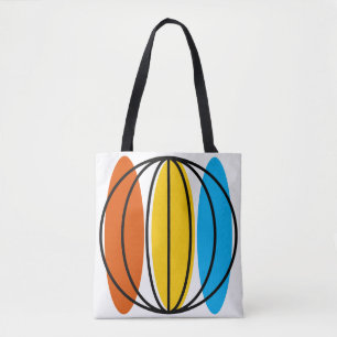 Globe Large all over tote orange back Bag