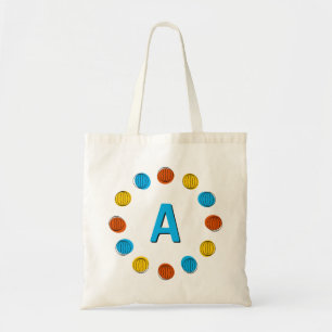 Globe Multi 'monogram' circle tote bag