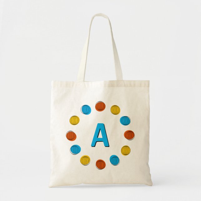 Globe Multi 'monogram' circle tote bag (Front)