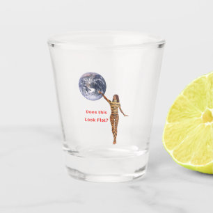 Globe not Flat Shot Glass