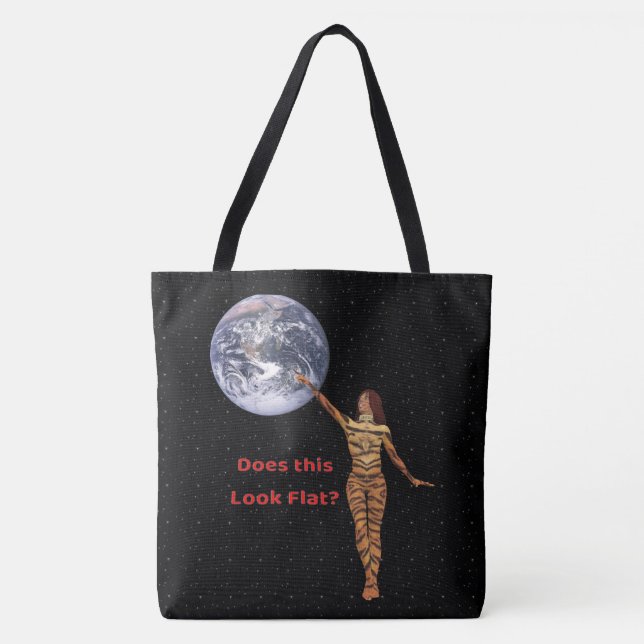 Globe not Flat Tote Bag (Front)