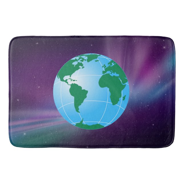 GLOBE OF EARTH BATH MAT (Front)