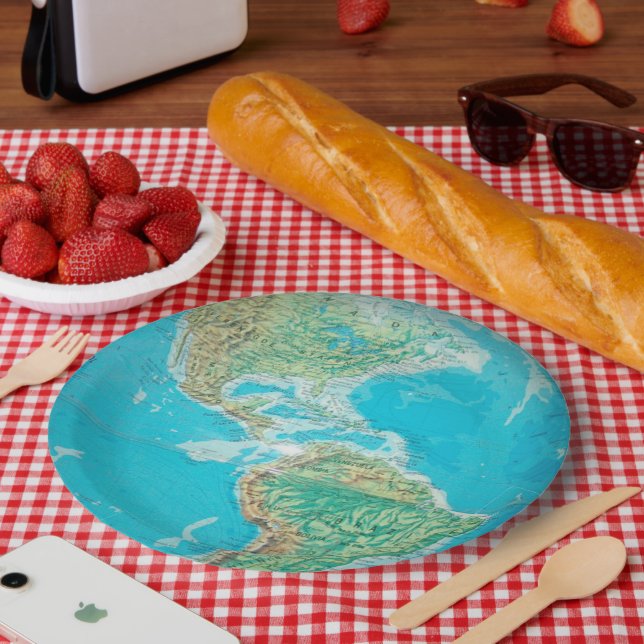 Globe Paper Plate (Picnic)