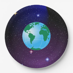 GLOBE PAPER PLATE